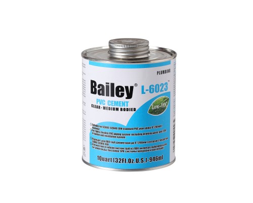 Клей для труб ПВX Bailey L 6023 473 мл